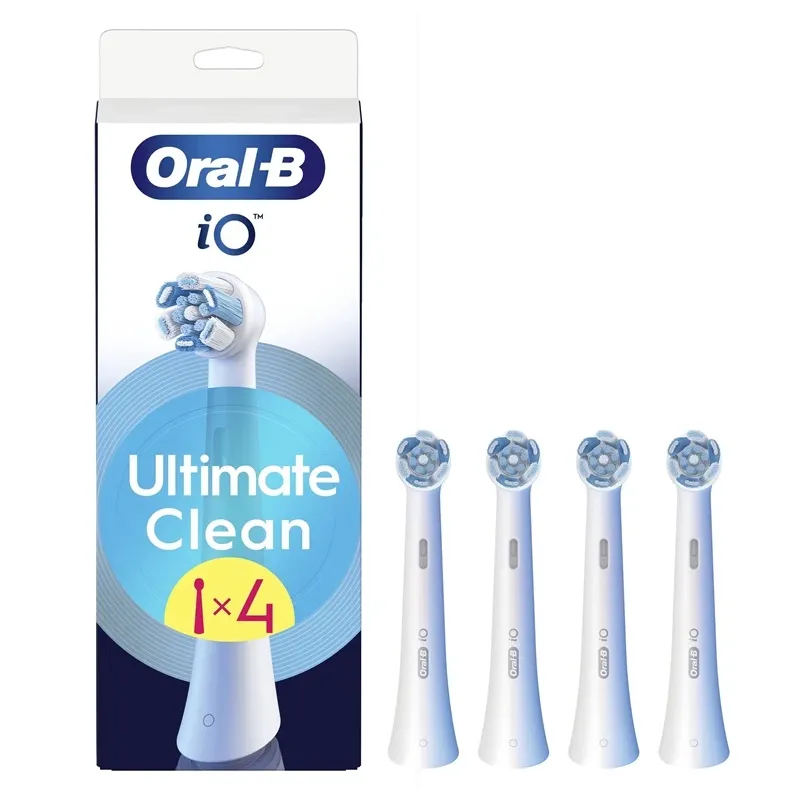 Elektriskās zobu birstes galviņa Oral-B iO UltimateClean CWF-4, balta, 4 gab.