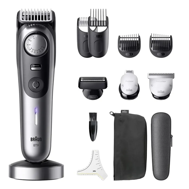 Триммер для бороды Braun Series 9 BT9560, li-ion, черный