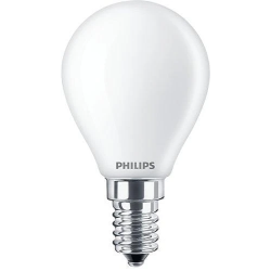 LED spuldze Philips P45, 4.3W, E14, 2700K, 470lm, matēta