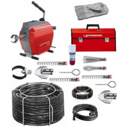 Cauruļu tīrīšanas iekārta R600, komplektā 16mm+22mm spirāle, Rothenberger
