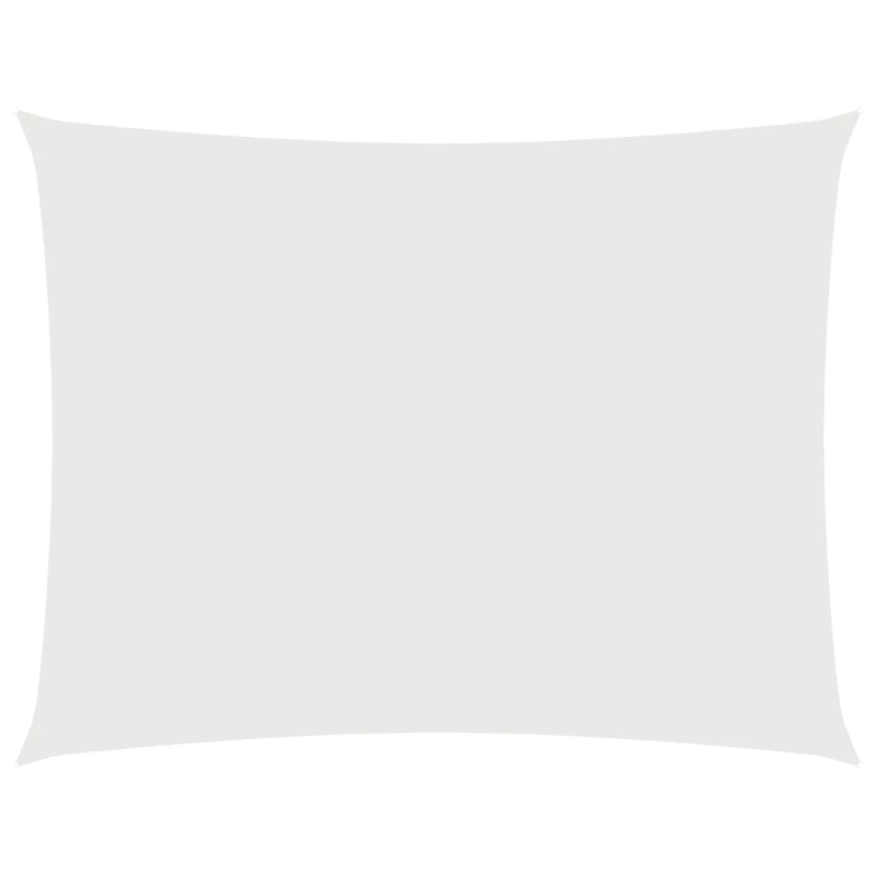 vidaXL saulessargs, 4x5 m, taisnstūra forma, balts oksforda audums
