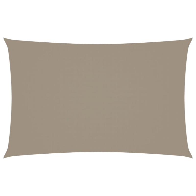 vidaXL saulessargs, taisnstūra, 2,5x5 m, pelēkbrūns oksforda audums