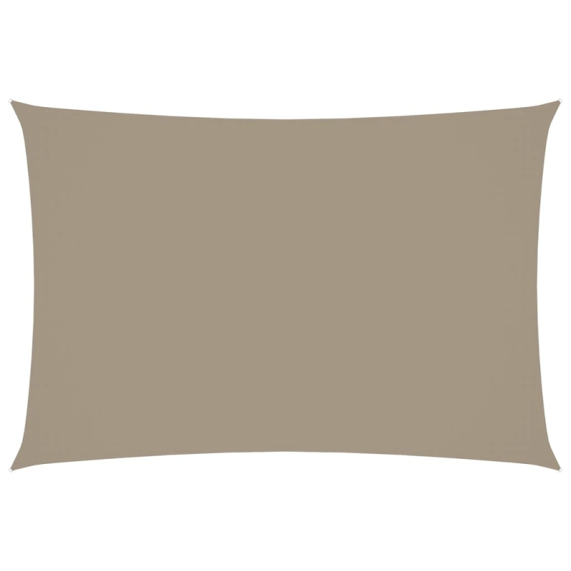vidaXL saulessargs, taisnstūra, 3x5 m, pelēkbrūns oksforda audums