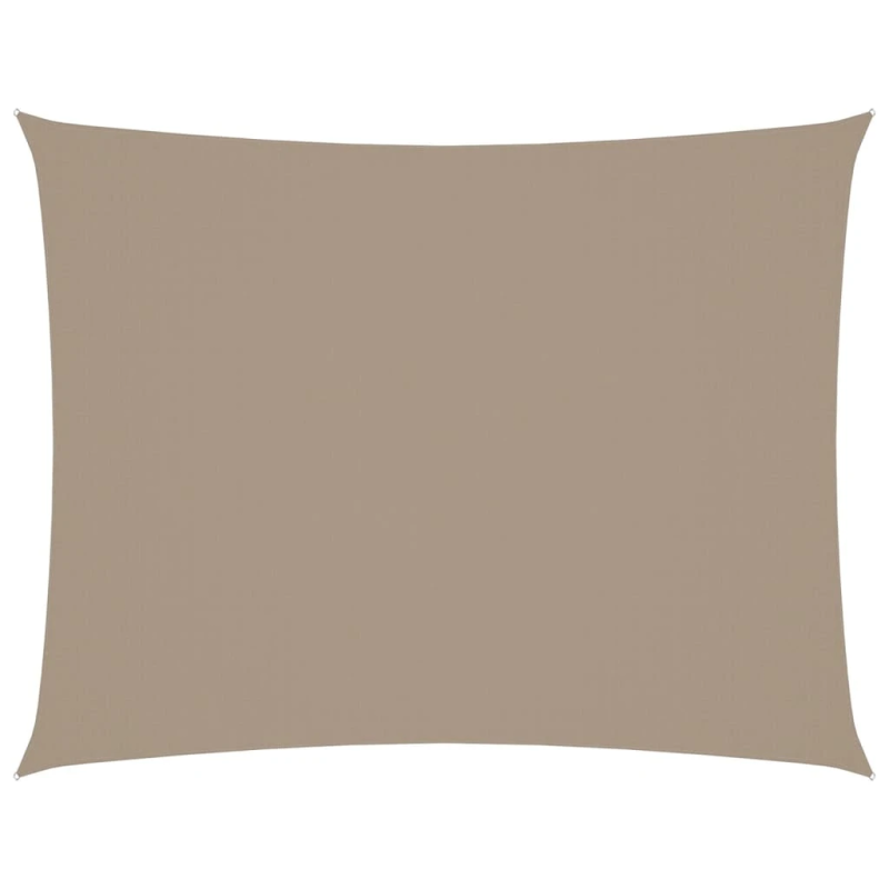 vidaXL saulessargs, 4x6 m, taisnstūra, pelēkbrūns oksforda audums