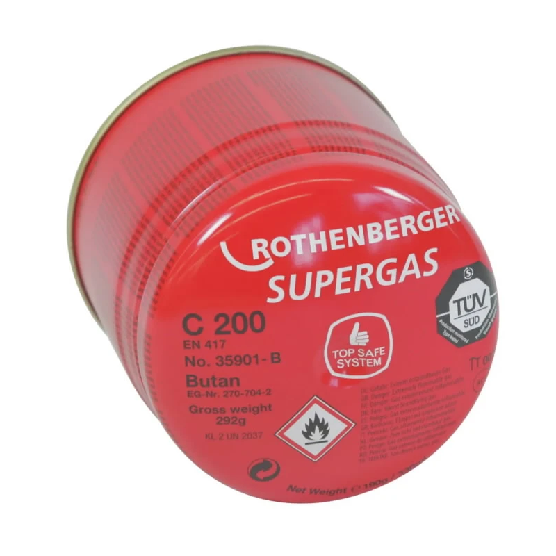 C 200 Supergas gāzes balons, 190 ml, Rothenberger