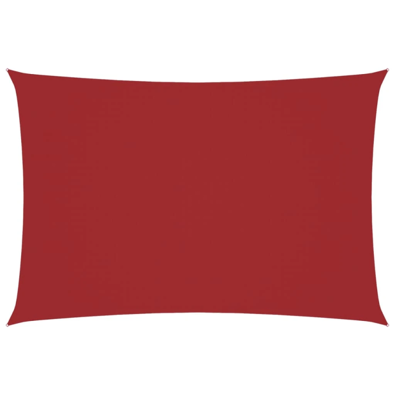 vidaXL saulessargs, taisnstūra forma, 3x5 m, sarkans oksforda audums