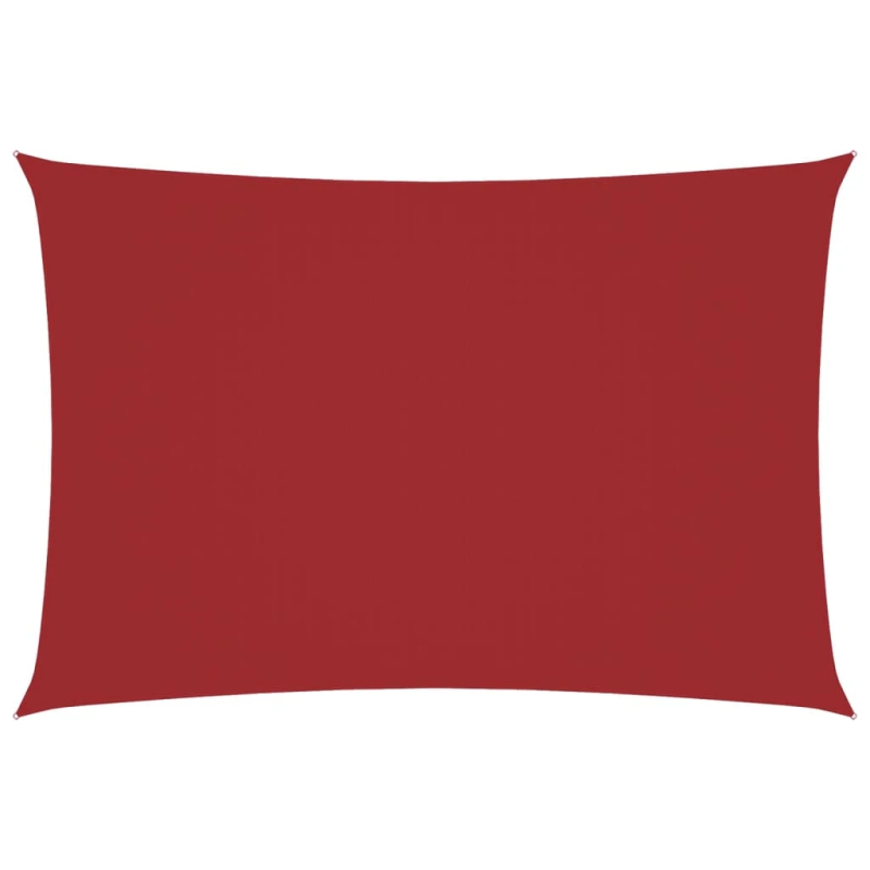 vidaXL saulessargs, taisnstūra, 3x6 m, sarkans oksforda audums