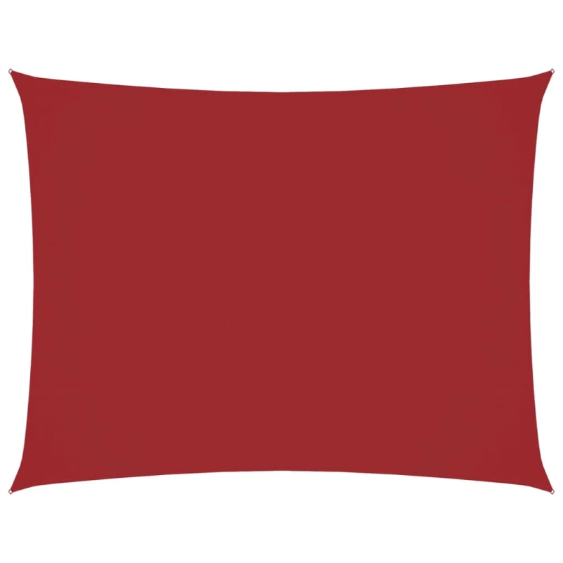 vidaXL saulessargs, taisnstūra, 4x5 m, sarkans oksforda audums
