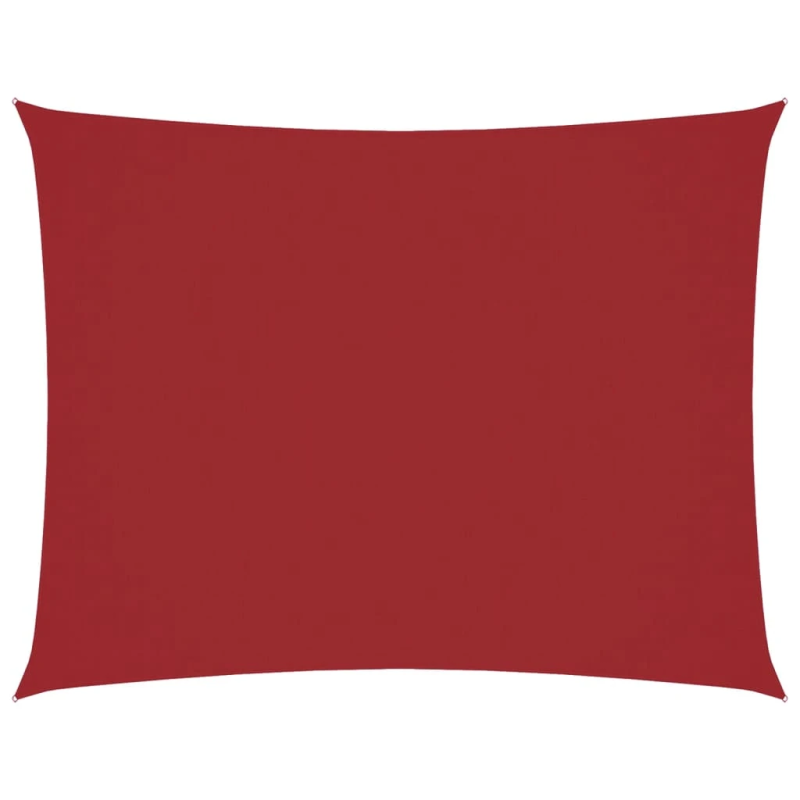vidaXL saulessargs, taisnstūra forma, 6x7 m, sarkans oksforda audums