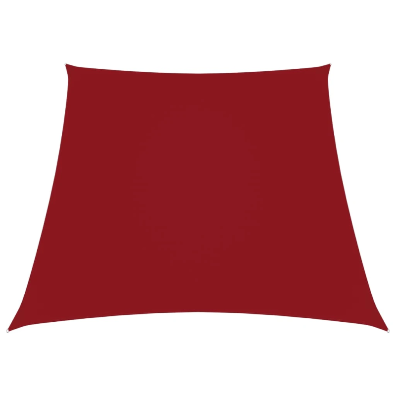 vidaXL saulessargs, 2-4x3 m, trapeces forma, sarkans oksforda audums