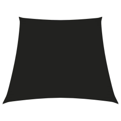 vidaXL saulessargs, 2-4x3 m, trapeces forma, melns oksforda audums