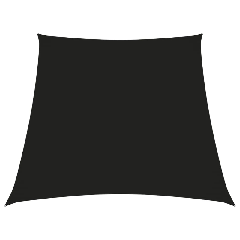 vidaXL saulessargs, 3-4x3 m, trapeces forma, melns oksforda audums