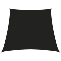 vidaXL saulessargs, 3-5x4 m, trapeces forma, melns oksforda audums