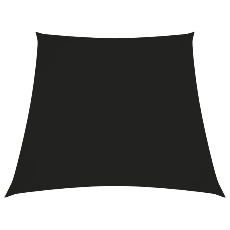 vidaXL saulessargs, 3-5x4 m, trapeces forma, melns oksforda audums