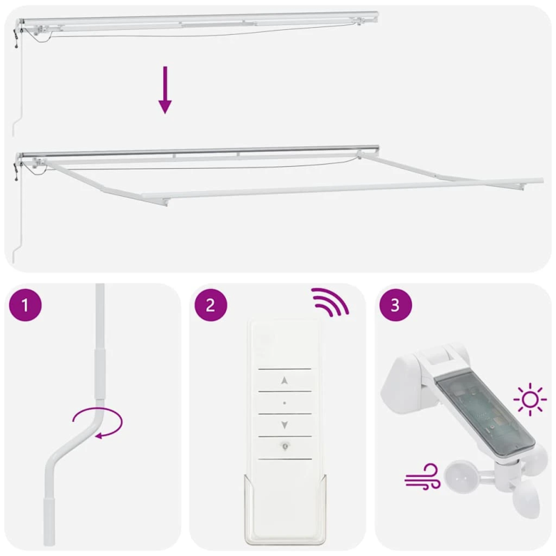 vidaXL Pārklājuma struktūra Balts 500 × 300 cm Alumīnijs