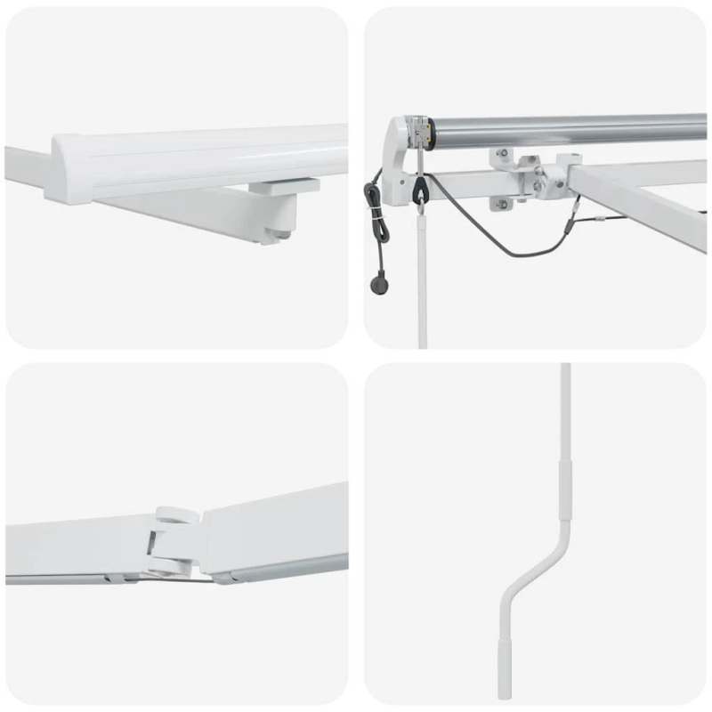 vidaXL Pārklājuma struktūra Balts 600 × 350 cm Alumīnijs