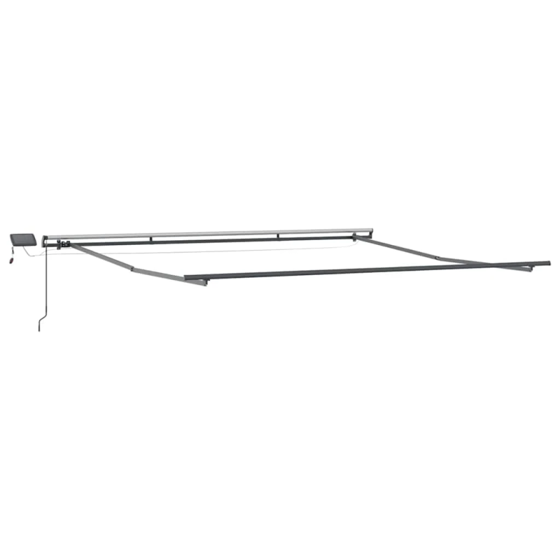 vidaXL Pārklājuma struktūra Antracīts 500 × 350 cm Alumīnijs