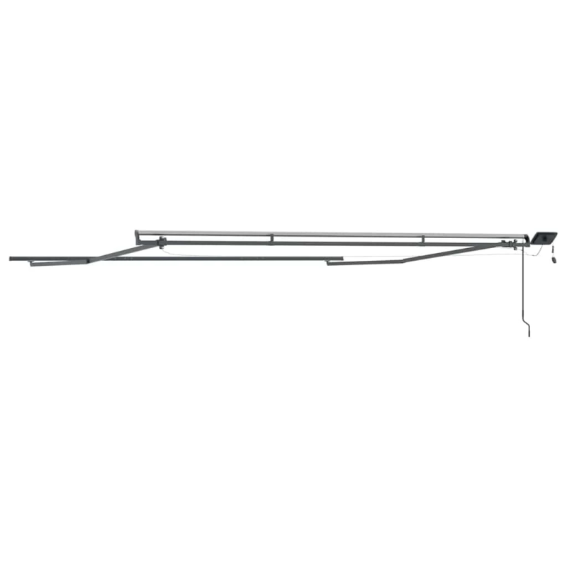 vidaXL Pārklājuma struktūra Antracīts 500 × 350 cm Alumīnijs