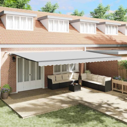 vidaXL Pārklājuma struktūra Antracīts 600 × 350 cm Alumīnijs