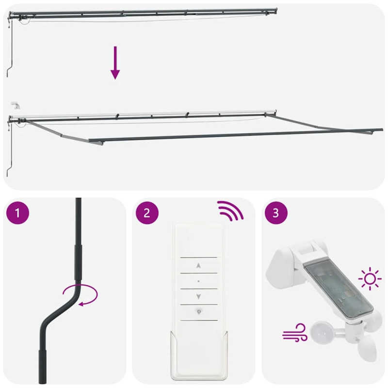 vidaXL Pārklājuma struktūra Antracīts 600 × 350 cm Alumīnijs