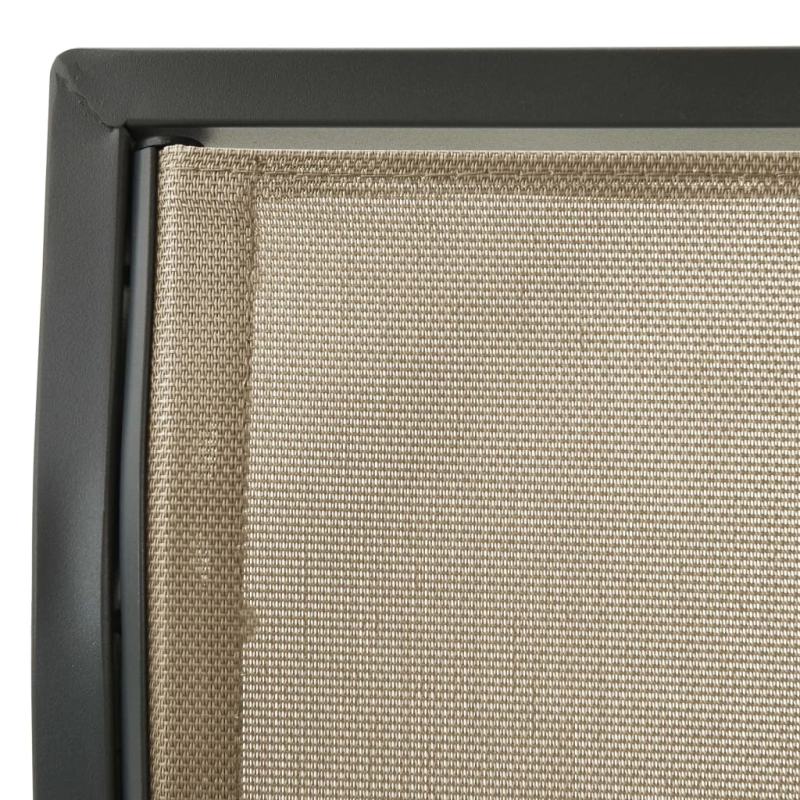 vidaXL dārza šūpuļdīvāns ar jumtiņu, antracītpelēkā un smilšu krāsā