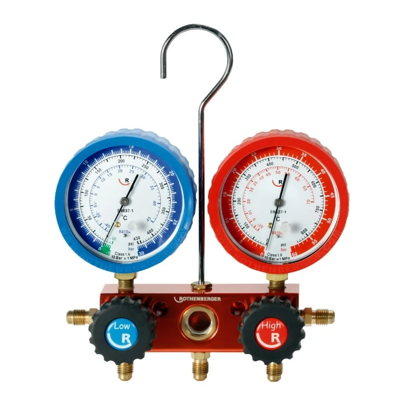 Manifold sets and pressure hoses 2-way, Rothenberger