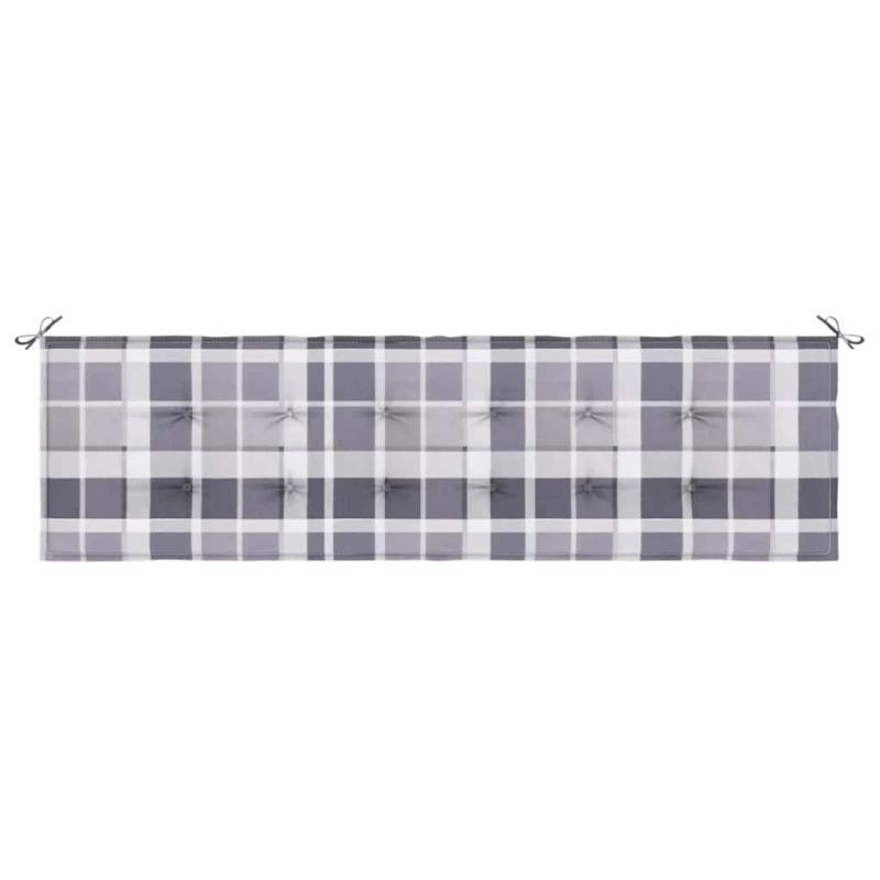 vidaXL dārza sola matracis, 180x50x4 cm, audums, četrstūru raksts