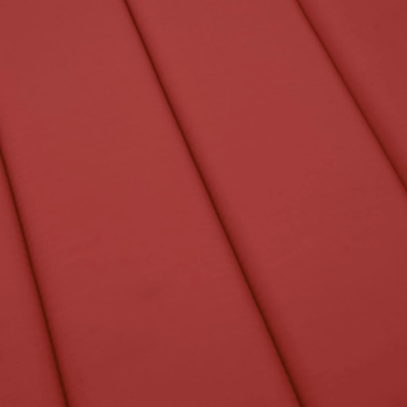 vidaXL sauļošanās krēsla matracis, 200x70x3 cm, audums, sarkans