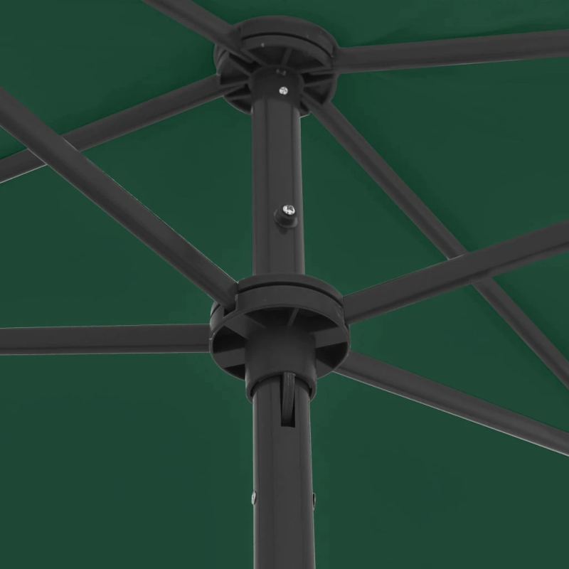 vidaXL pludmales saulessargs, 180x120 cm, zaļš