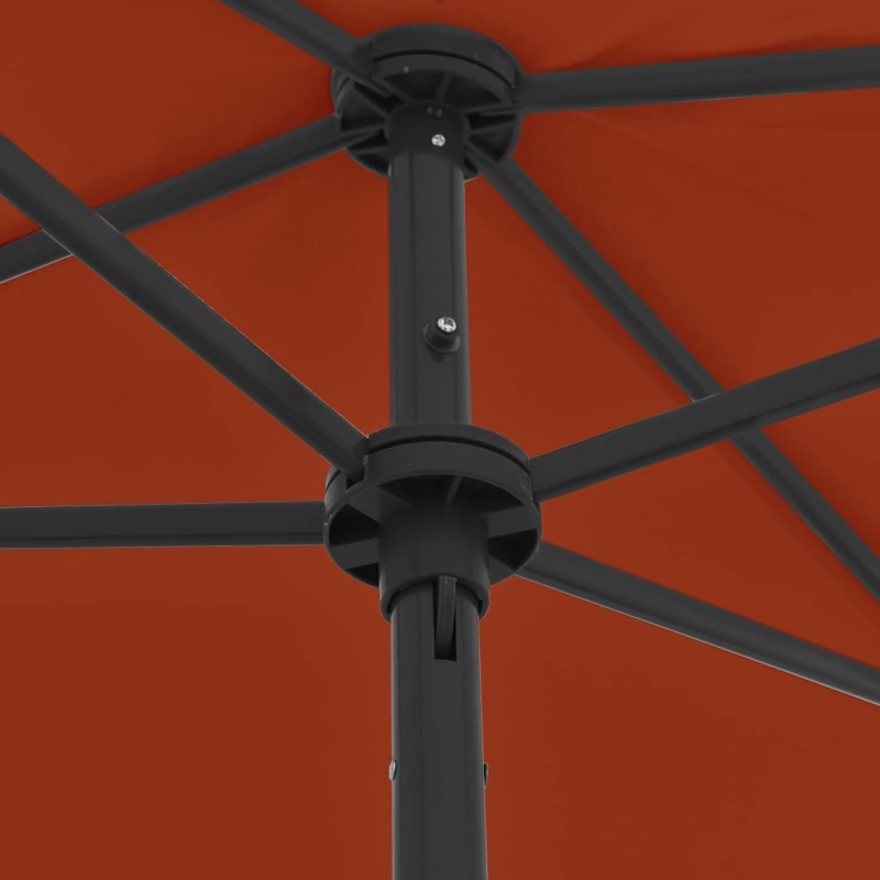 vidaXL pludmales saulessargs, 180x120 cm, sarkanbrūns