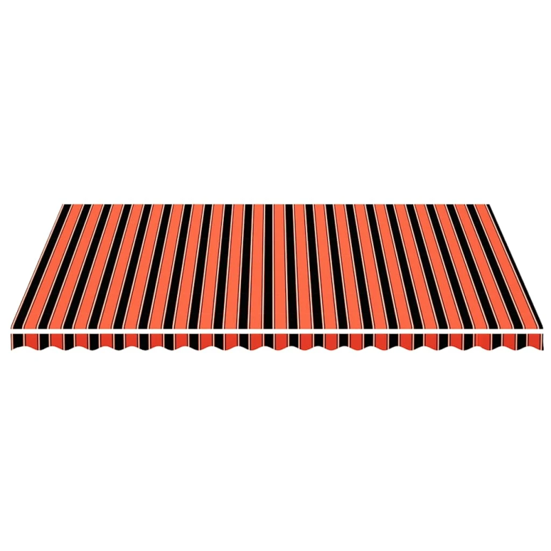 vidaXL nojumes maiņas jumts, oranžs ar brūnu, 5x3,5 m