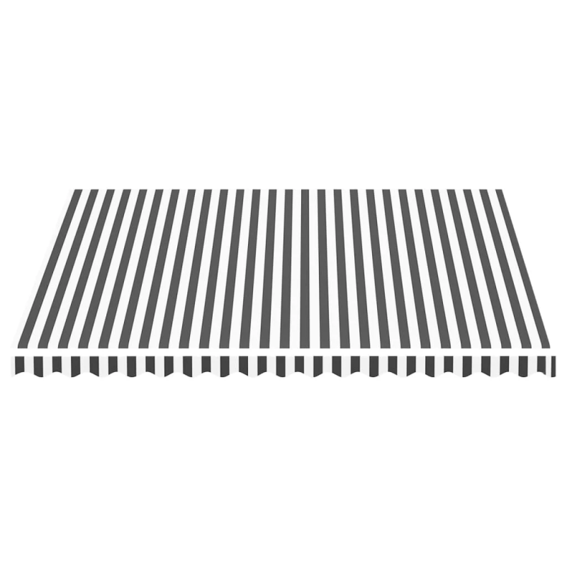 vidaXL nojumes maiņas jumts, pelēks ar baltu, 4x3,5 m