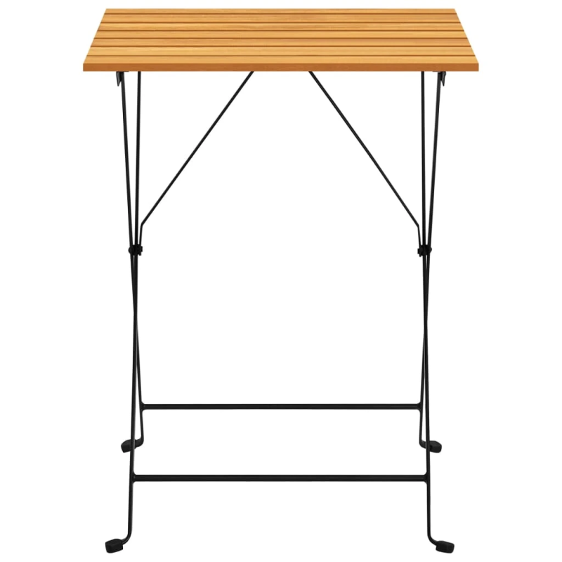 vidaXL bistro galds, 55x54x71 cm, akācijas masīvkoks