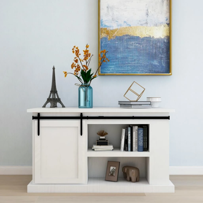 vidaXL bīdāmo skapja durvju komplekts, oglekļa tērauds, 152 cm