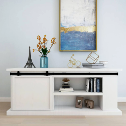 vidaXL bīdāmo skapja durvju komplekts, oglekļa tērauds, 183 cm