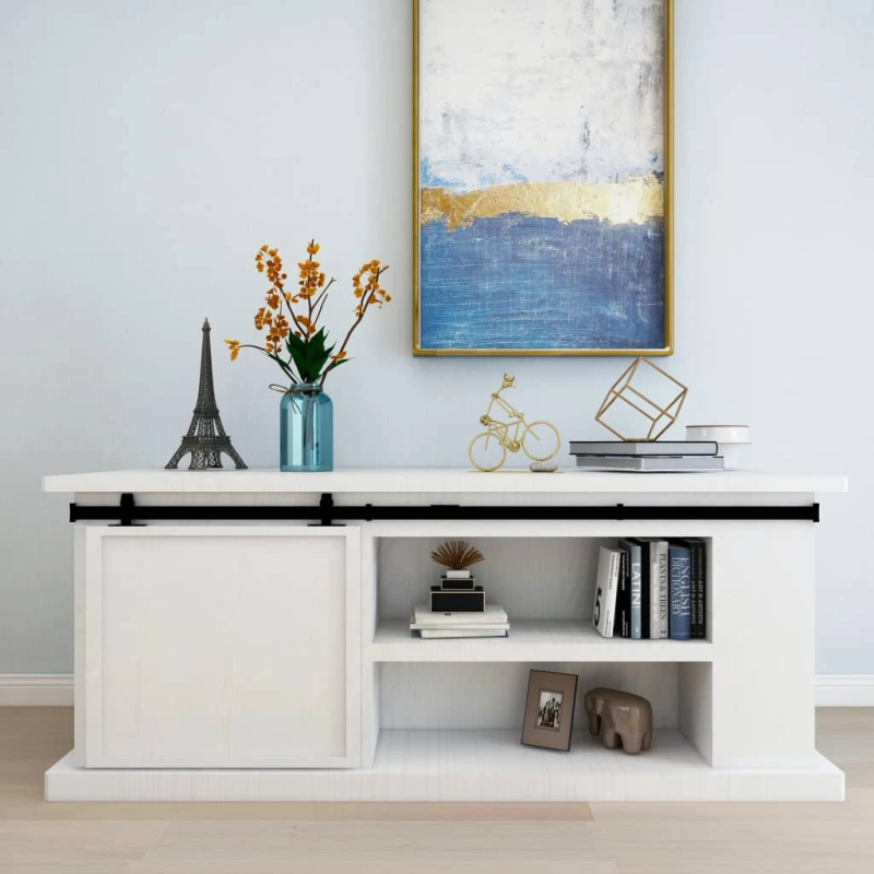 vidaXL bīdāmo skapja durvju komplekts, oglekļa tērauds, 183 cm