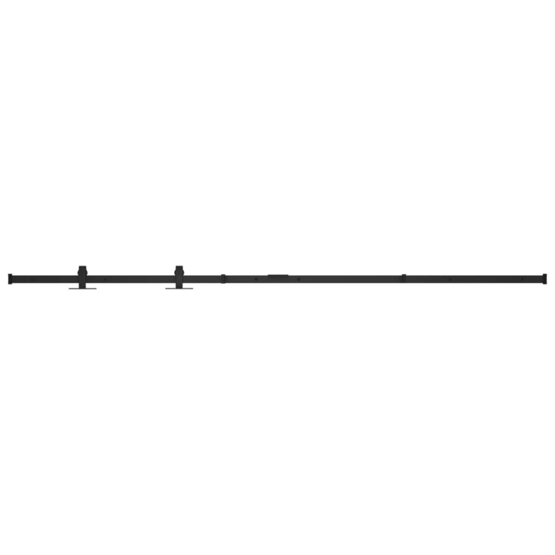 vidaXL bīdāmo skapja durvju komplekts, oglekļa tērauds, 183 cm