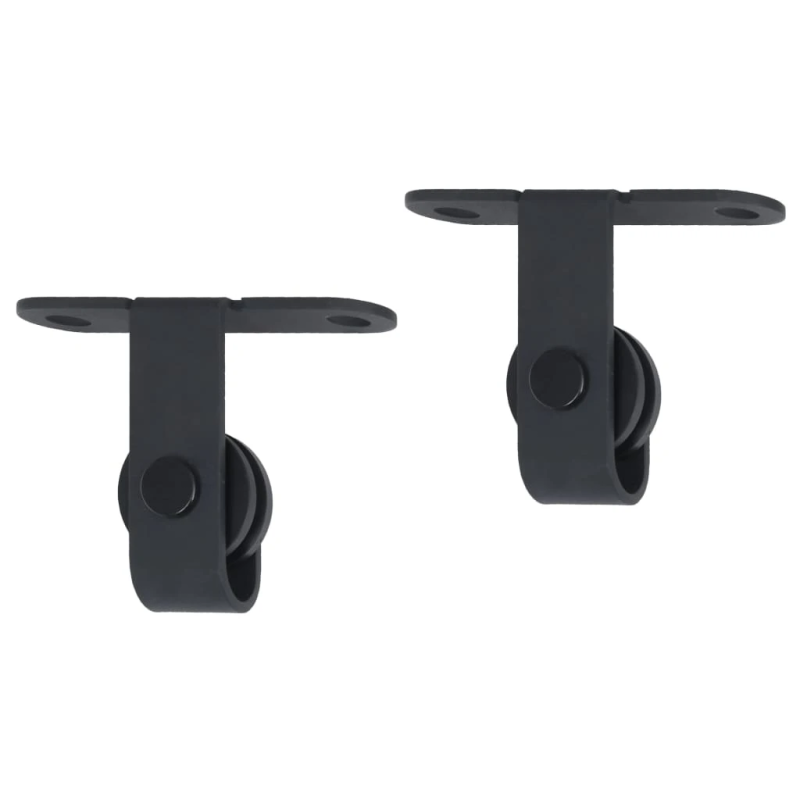 vidaXL bīdāmo skapja durvju komplekts, oglekļa tērauds, 152 cm