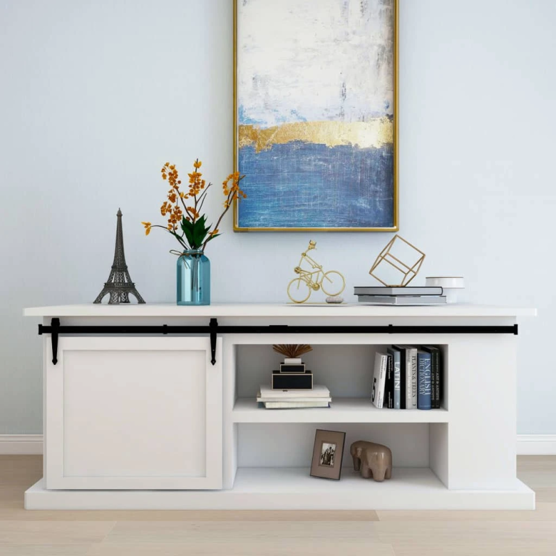 vidaXL bīdāmo skapja durvju komplekts, oglekļa tērauds, 200 cm