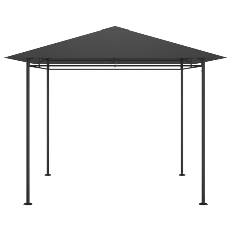 vidaXL dārza nojume, 3x3x2,7 m, antracītpelēka, 180 g-m²