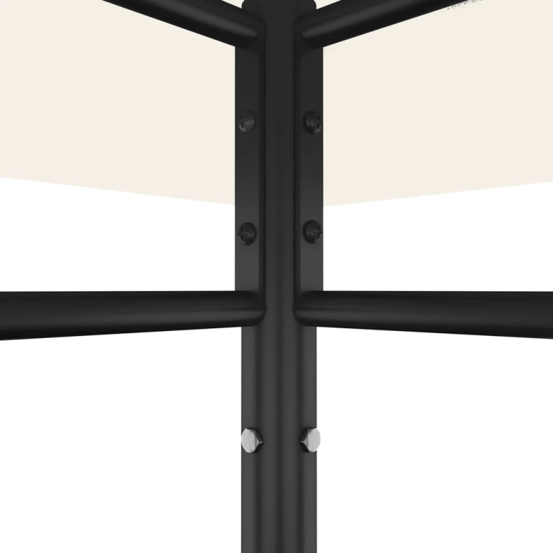 vidaXL dārza nojume, 384x281x270 cm, krēmkrāsas, 180 g-m²