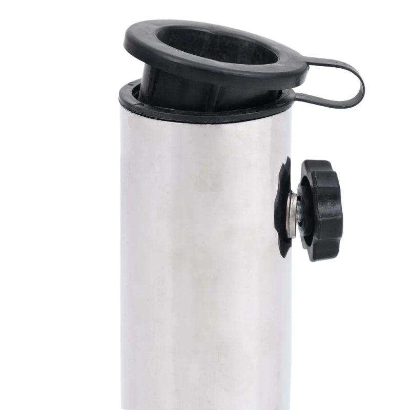 vidaXL saulessarga pamatne, melna, 45x25x8 cm, granīts