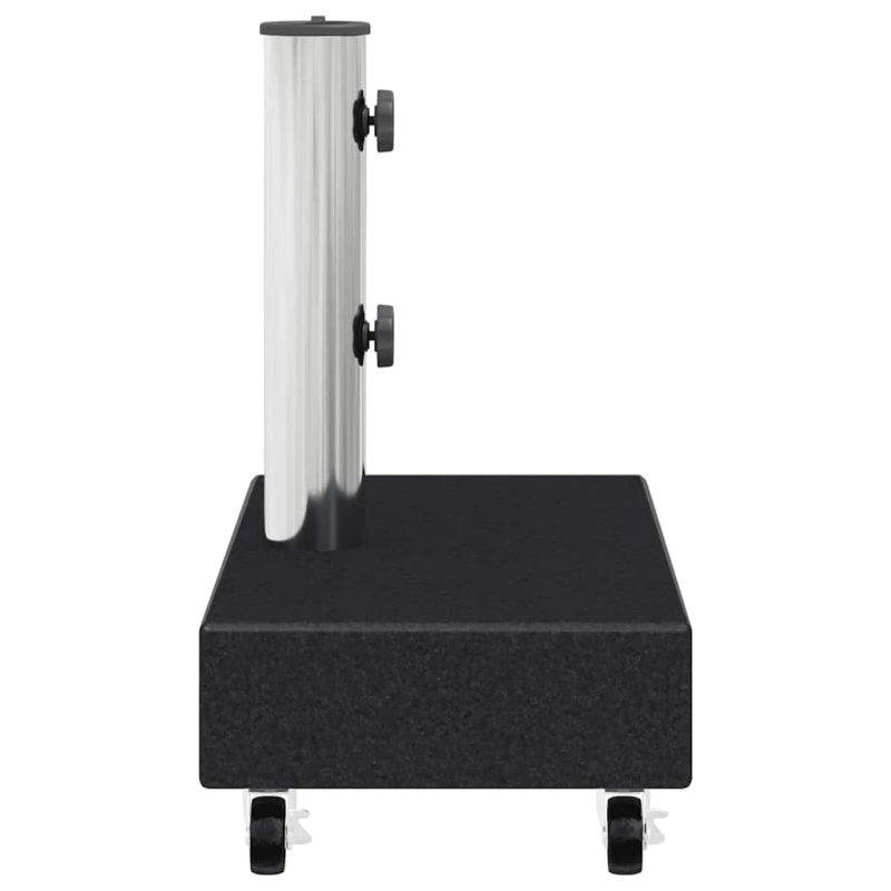 vidaXL saulessarga pamatne, melna, 45x25x8 cm, granīts