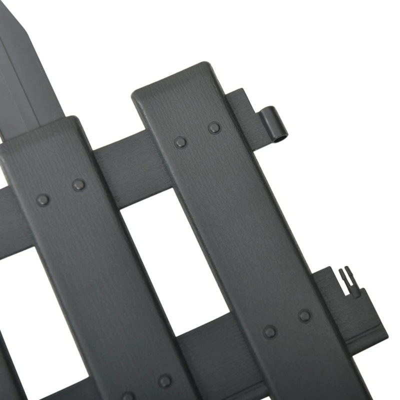 vidaXL zāliena apmales, 25 gab., antracītpelēkas, 10 m, PP