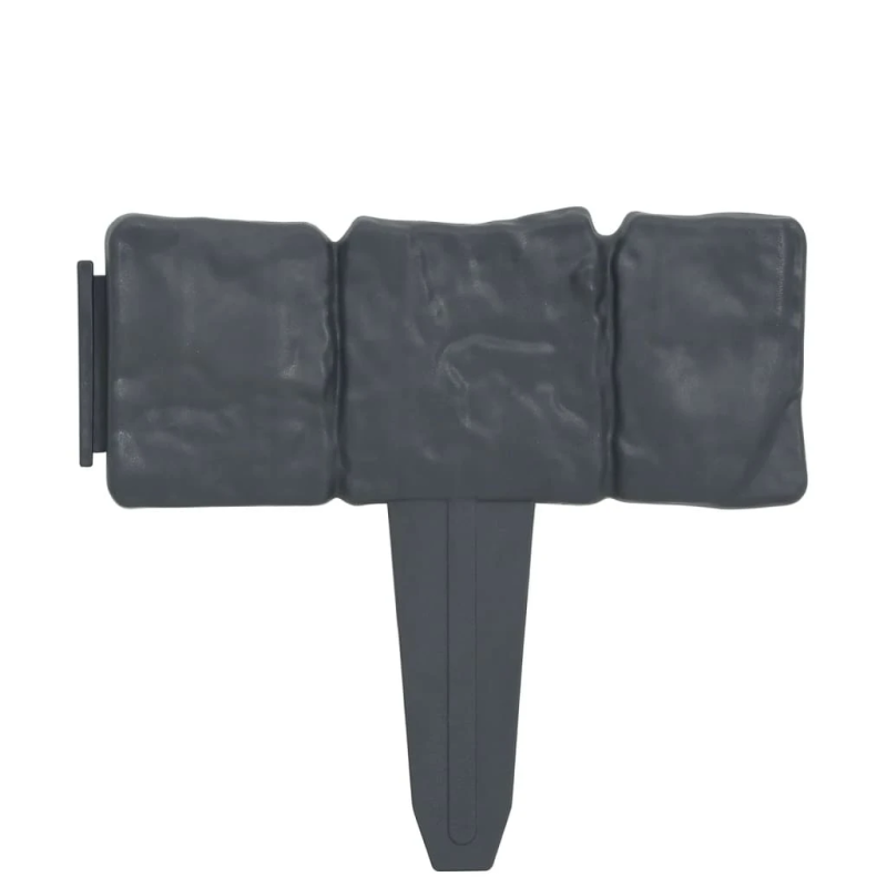 vidaXL zāliena apmales, 41 gab., akmeņu dizains, plastmasa, 10 m