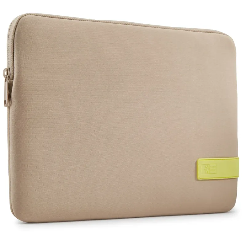 Case Logic 4694 Reflect Laptop Sleeve 14 REFPC-114 Plaza Taupe-Sun-Lime