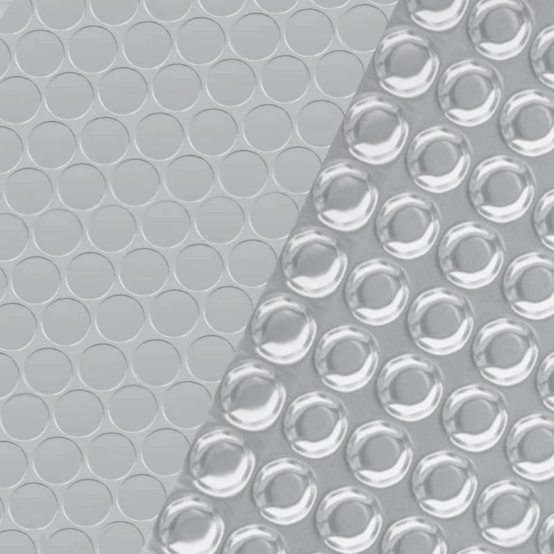 vidaXL baseina pārklājs, 600x300 cm, PE, sudrabkrāsas
