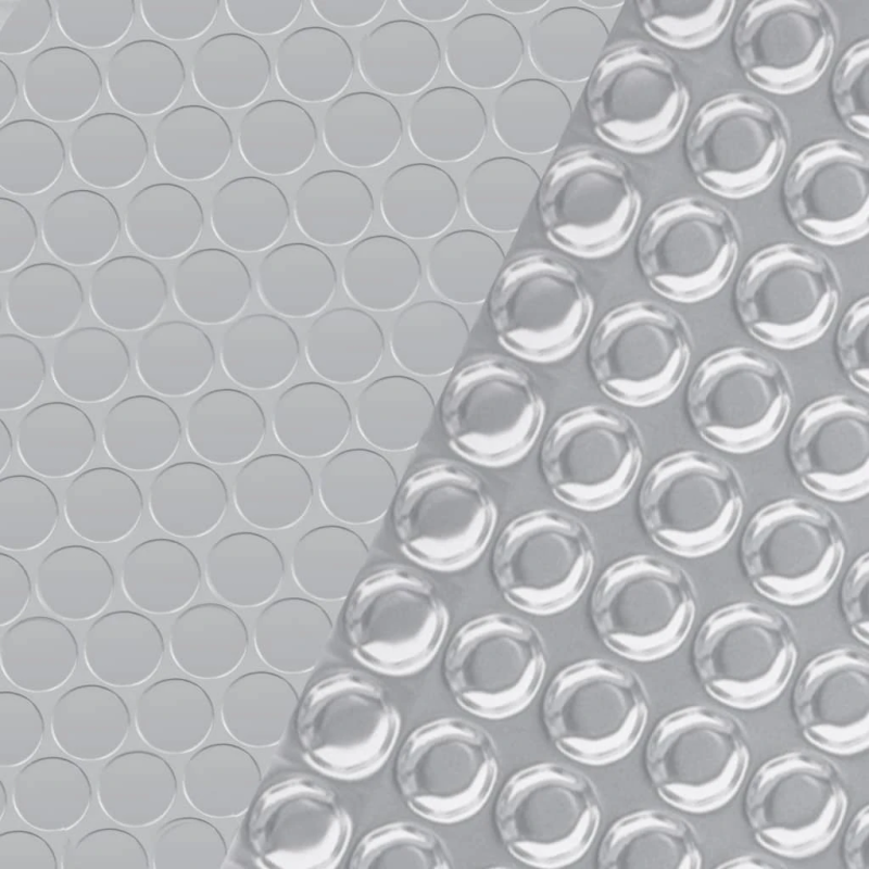 vidaXL baseina pārklājs, 488x244 cm, PE, sudraba krāsas