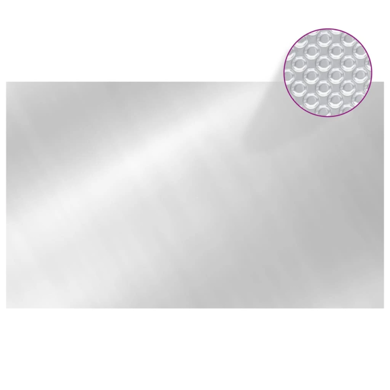 vidaXL baseina pārklājs, 1000x600 cm, taisnstūra, PE, sudraba krāsa