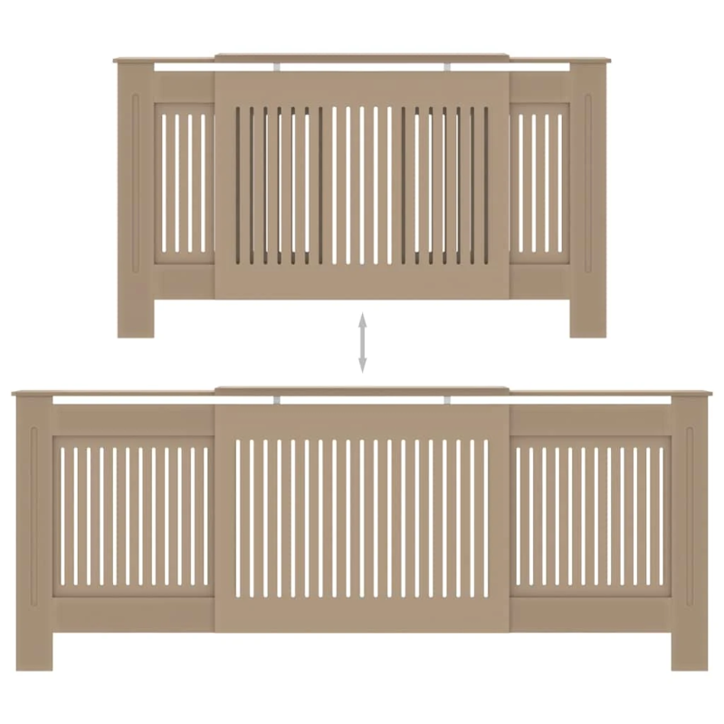 vidaXL radiatora pārsegs, MDF, 205 cm